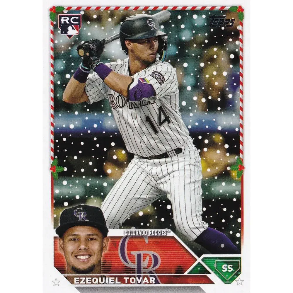 2023 Topps Holiday Ezequiel Tovar RC H90 Colorado Rockies